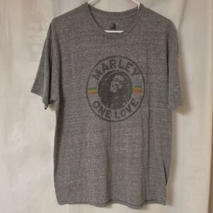 Zion Rootswear Gray Marley One Love Graphic Tee